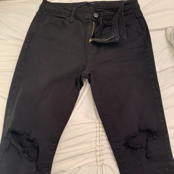 Black Ripped Jeans - Picture 3 of 3